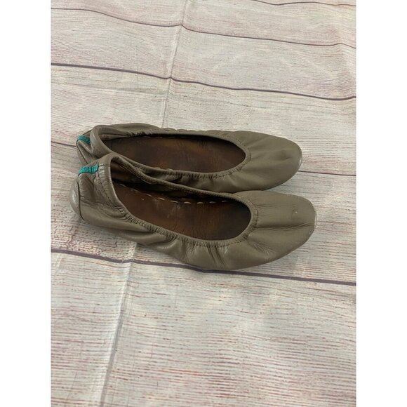 Teiks Women's Taupe Casual Classic Ballet Flats - 7 - Picture 5 of 9